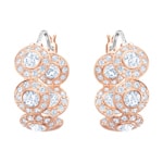 Swarovski Créoles Angelic, blanc, métal doré rose - 5418271