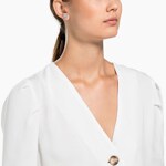 Swarovski Angelic earrings Round cut, White, Rhodium plated - 1081942