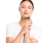 Swarovski Angelic ring, blue, rhodium plated - M5567955