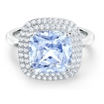 Swarovski Angelic ring, blue, rhodium plated - M5567955