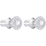 Swarovski Angelic Square earring, white, rhodium plated - 5368146