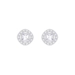 Swarovski Angelic Square earring, white, rhodium plated - 5368146