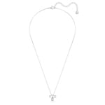 Swarovski Attract Cluster Halskette, weiss, rhodiniert - 5571077