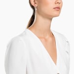 Swarovski Attract Round Ohrringe, weiss, rhodiniert - 5142721