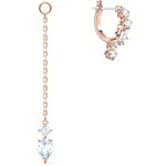 Swarovski Attract earring, white, pink gold plated - 5563118