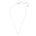 Swarovski Attract Round Halskette, weiss, rhodiniert - 5408442