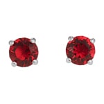 Swarovski Attract Round earring, red, rhodium plated - 5493979