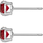 Swarovski Attract Round earring, red, rhodium plated - 5493979