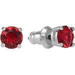 Swarovski Attract Round earring, red, rhodium plated - 5493979