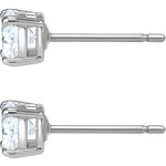 Swarovski Attract Round Ohrstecker, weiss, rhodiniert - 5509937