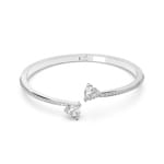 Swarovski Attract Soul Armreif, weiss, rhodiniert