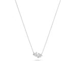 Swarovski Attract Soul necklace, Heart, white, rhodium plated