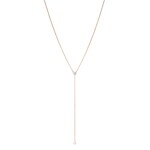 Swarovski Attract Soul Y-necklace, white, pink gold plated - 5539007