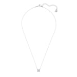 Swarovski Attract Square Halskette, weiss, rhodiniert - 5510696