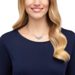 Swarovski Baron Halskette, blau, rhodiniert - 5528900