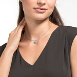 Swarovski Bee A Queen necklace, blue, rhodium plated - 5501080