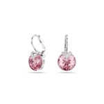Swarovski Bella V Drop Earrings Pink Rhodium plated