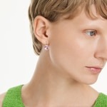 Swarovski Bella V Drop Earrings Pink Rhodium plated - 5734235