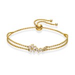 Swarovski Bracelet Botanical, blanc, métal doré - 5535790