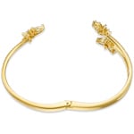 Swarovski Botanical Bangle, white, gold plated - 5535782