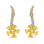 Swarovski Botanical Ohrringe, gelb, vergoldet - 5535796