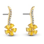 Swarovski Botanical Ohrringe, gelb, vergoldet - 5535796