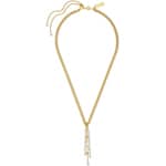 Swarovski Botanical Y-Halskette, weiss, vergoldet - 5535779