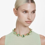 Swarovski Chroma Twist Collier Kissen Blau / Grün vergoldet - 5692482