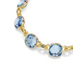 Swarovski Chroma Twist Collier Kissen Blau / Grün vergoldet - 5692482