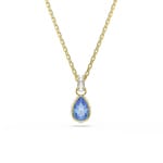Swarovski Chroma Collier Tropfen Blau vergoldet - 5757786
