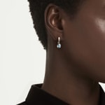 Swarovski Chroma Drop-Ohrhänger Tropfen Blau vergoldet - 5757815
