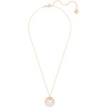 Swarovski Circle Halskette, weiss, rosé vergoldet - 5528565