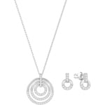 Swarovski Circle Set | Halskette mit Ohrstecker - 5367727