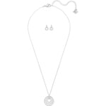 Swarovski Circle Set | Halskette mit Ohrstecker - 5367727