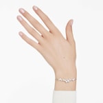 Swarovski Constella Armreif, Kristallperle, Rundschliffe, Weiss, Rhodiniert - 5705618