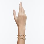 Swarovski Bracelet-jonc Constella Coupe ronde, Blanc, Placage de ton or - 5620395 