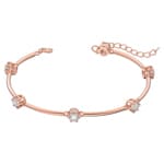 Swarovski Constella Bangle, white, pink gold plated - 5609711