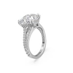 Swarovski Constella Cocktailring Kissenschliff, Pavé, Weiss, Rhodiniert - M5642629