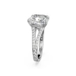 Swarovski Constella Cocktailring Kissenschliff, Pavé, Weiss, Rhodiniert - M5642629