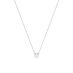 Swarovski Constella Collier Rundschliff, Weiss, Rhodiniert