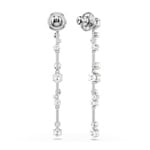 Swarovski Constella Drop-Ohrhänger, Kristallperle, Rundschliffe, Weiss, Rhodiniert - 5705614