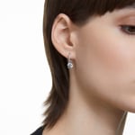 Swarovski Pendants d'oreilles Constella Coupe ronde, Blanches, Métal rhodié - 5636717 