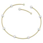 Swarovski Constella necklace, white, gold plated - 5600488