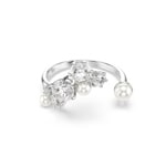 Swarovski Constella Open Ring Crystal pearl White Rhodium plated - M5705597