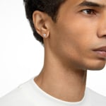 Swarovski Clous d'oreilles Constella Coupe ronde, Blanches, Placage de ton or rosé - 5638801