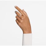 Swarovski Constella ring Round cut, Pavé, White, Rose gold-tone plated - M5636274