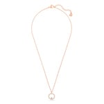 Swarovski Creativity Circle necklace, white, pink gold plated - 5202446