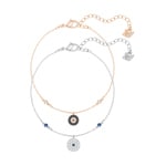 Swarovski Crystal Wishes Evil Eye bracelet Set, Metallmix - 5528199