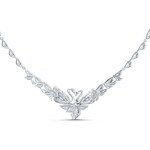 Swarovski Dancing Swan necklace, white, rhodium plated - 5536766