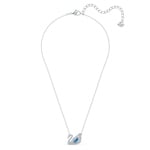Swarovski Collier Dancing Swan, bleu, métal rhodié - 5533397